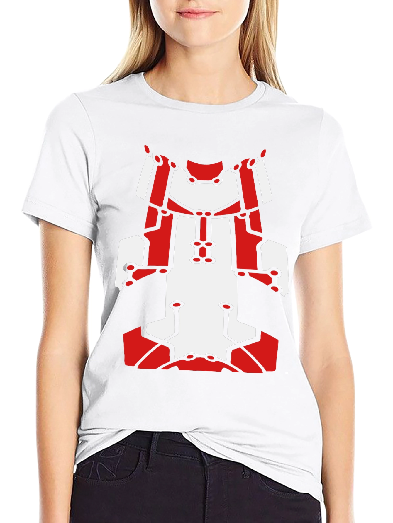 Abstract Robot Graphic T-Shirt