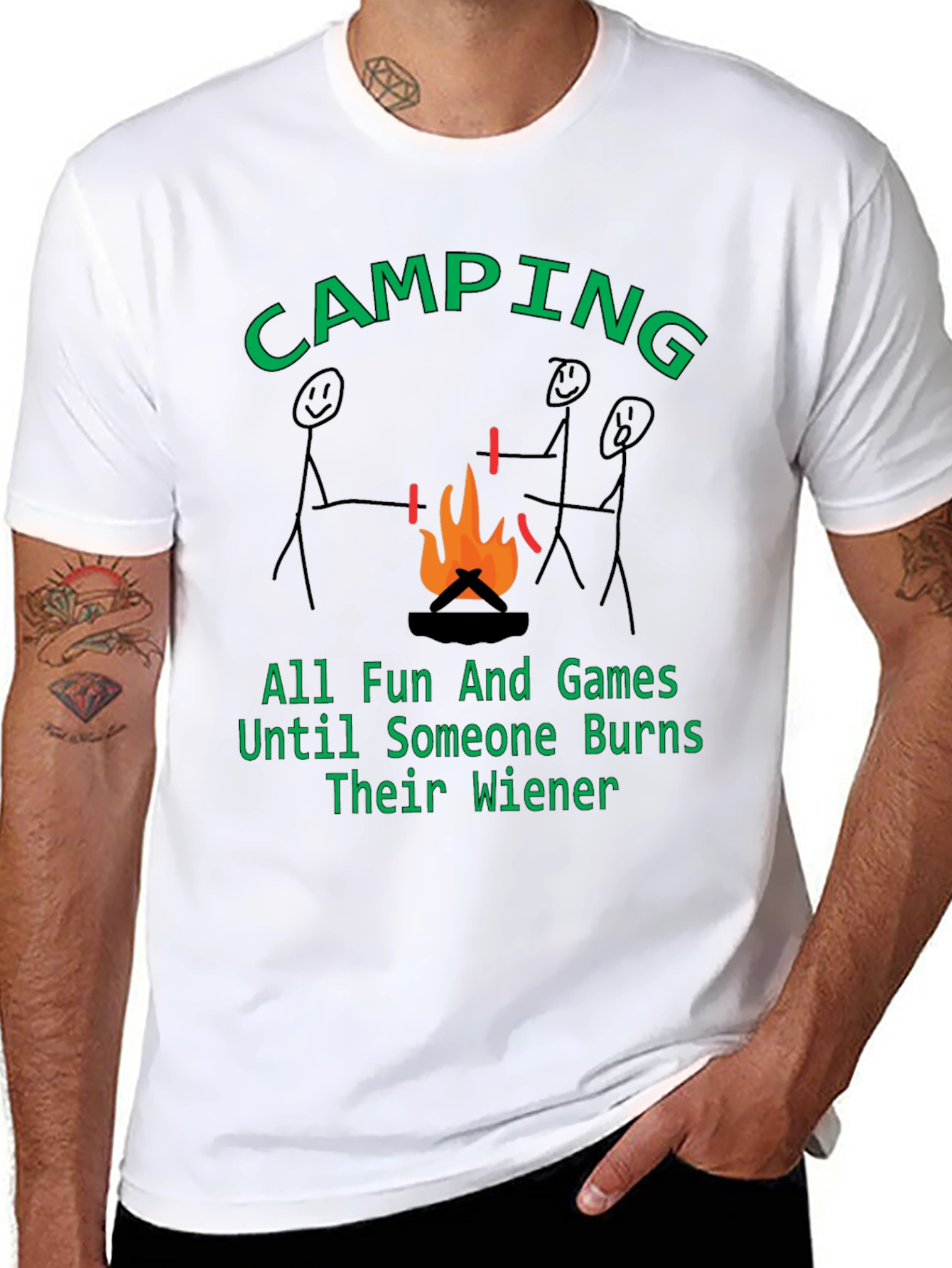 Camping Humor Graphic T-Shirt