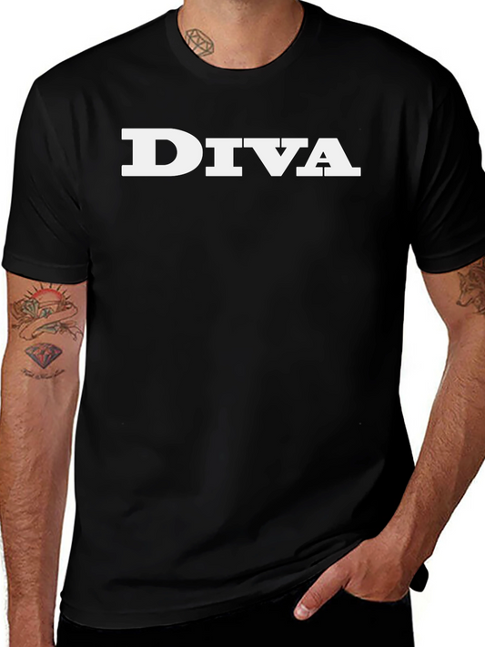 Diva Graphic Tee - Mens Black T-Shirt