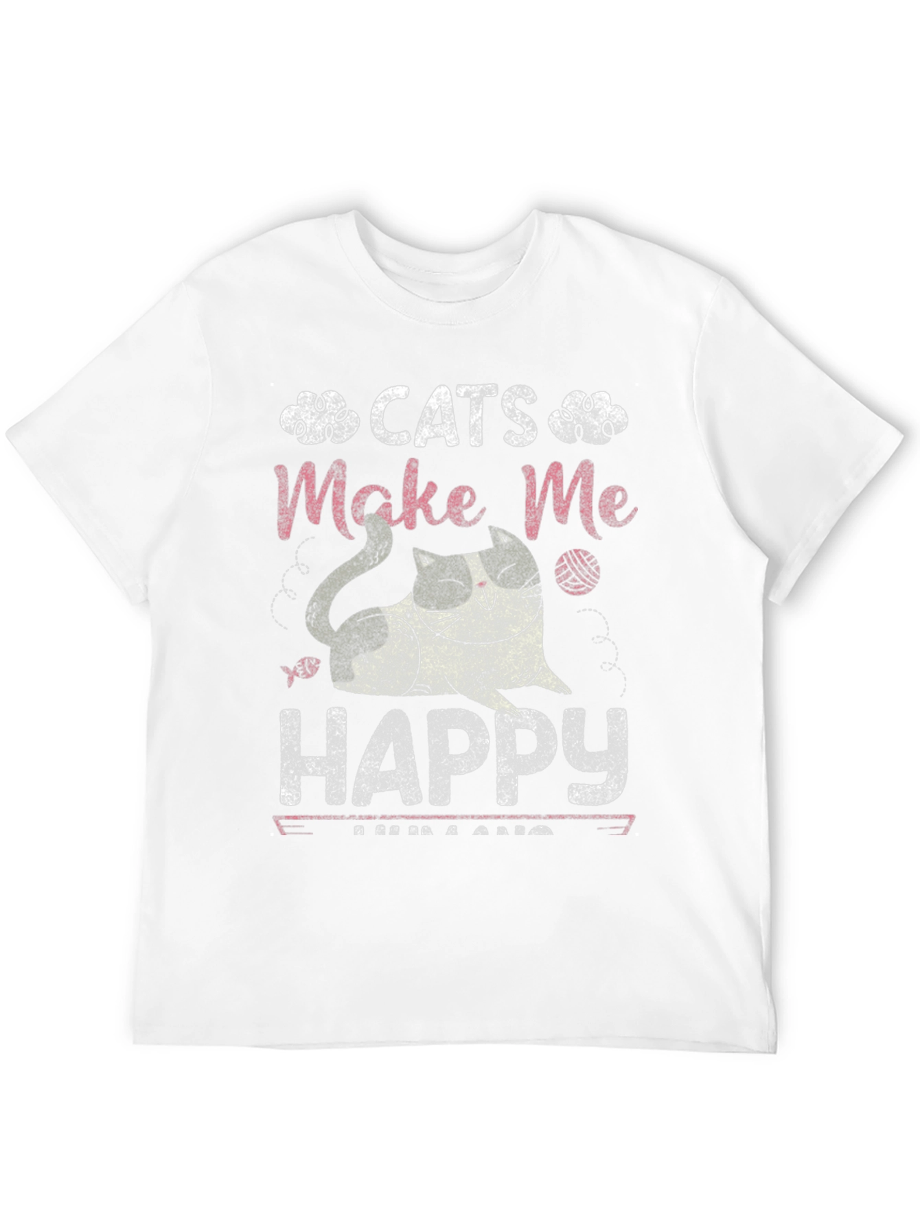 Cats Make Me Happy Graphic Tee