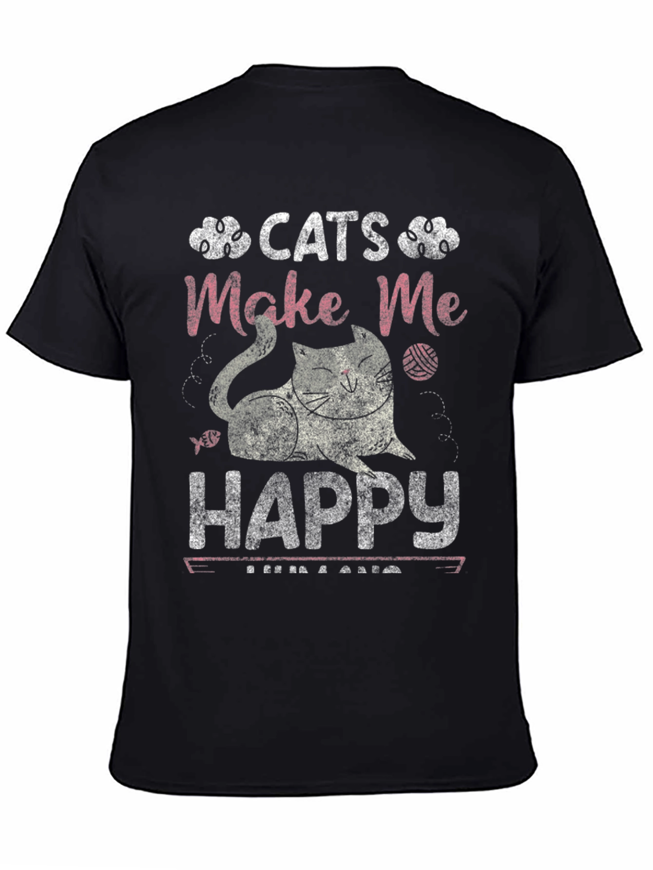 Cats Make Me Happy Graphic Tee