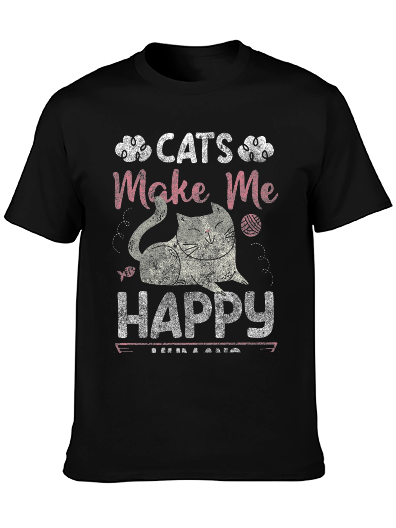 Cats Make Me Happy Graphic Tee