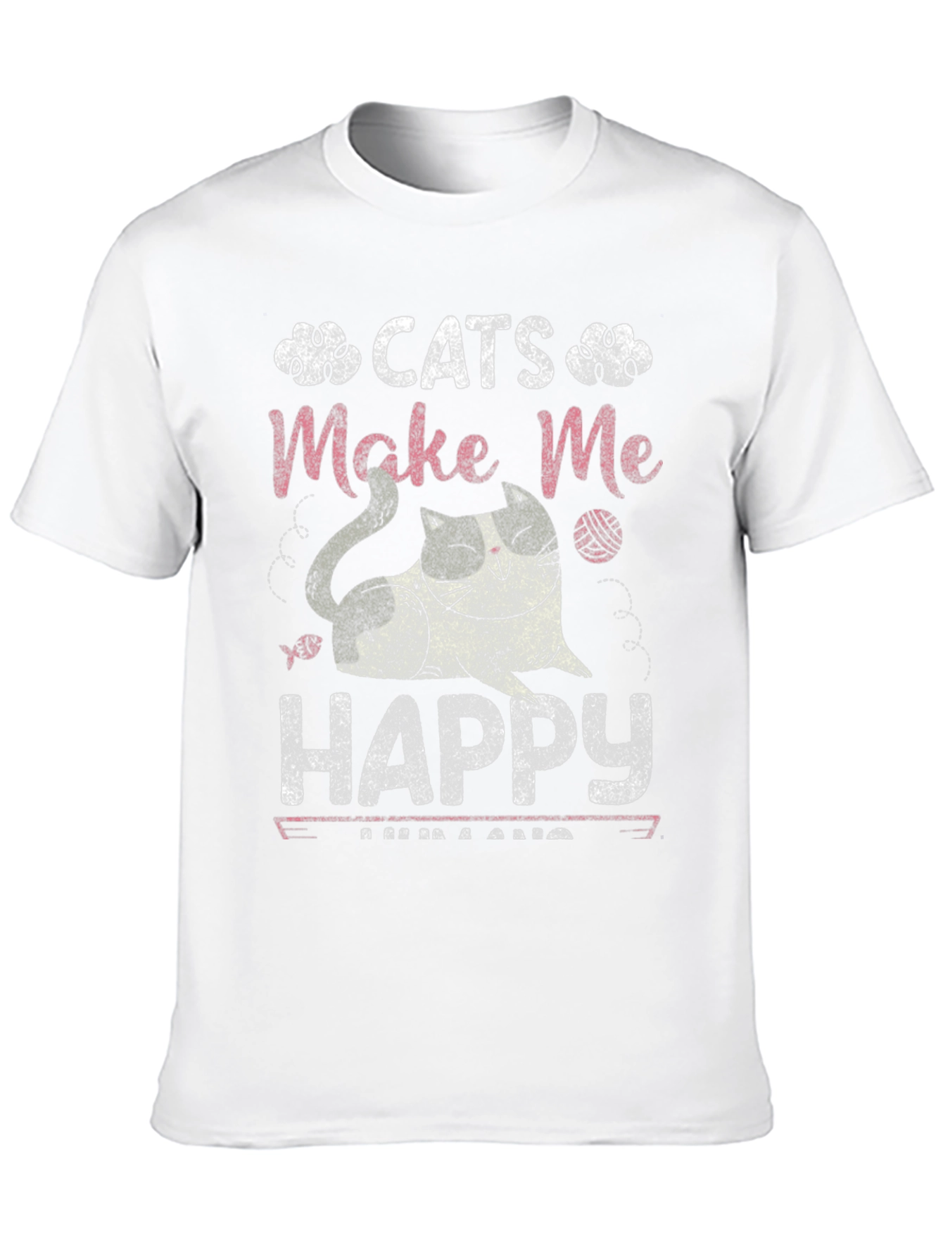 Cats Make Me Happy Graphic Tee