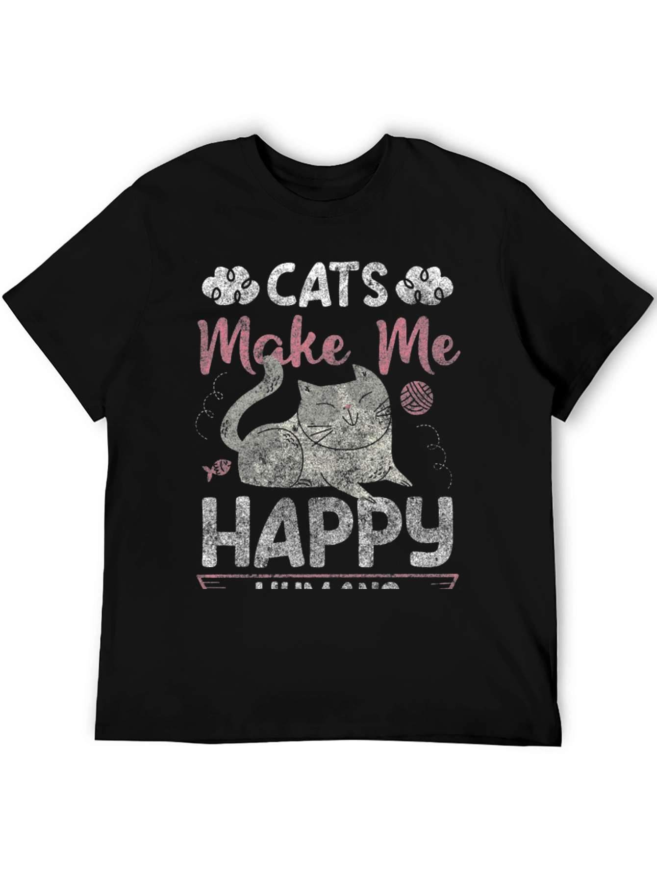Cats Make Me Happy Graphic Tee