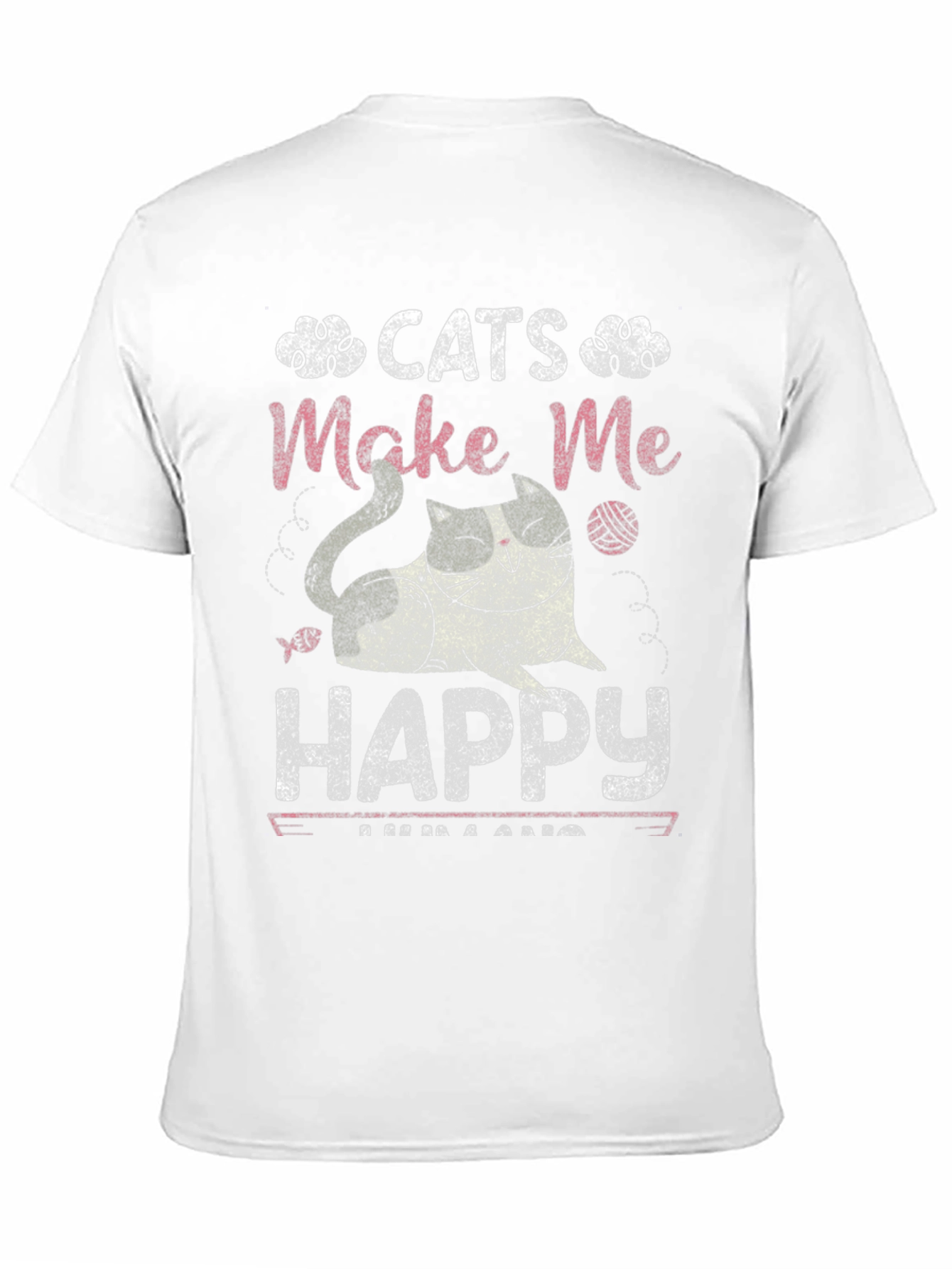 Cats Make Me Happy Graphic Tee