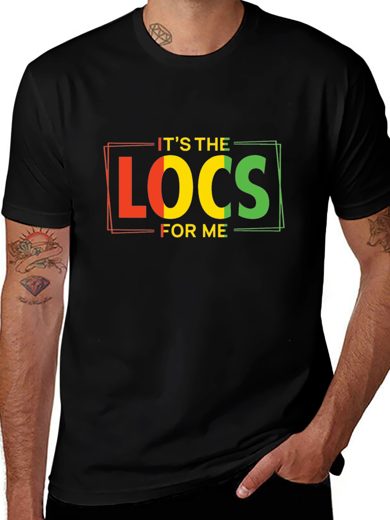 Its the Locs for Me - Black T-Shirt