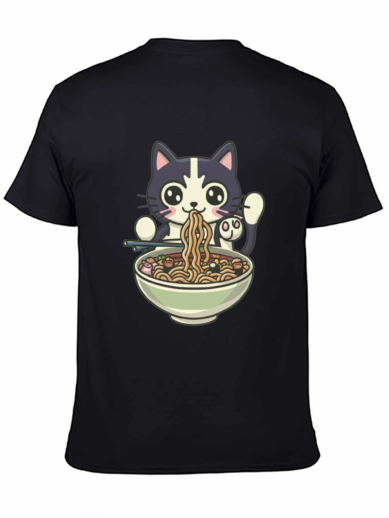 Cat Ramen T-Shirt - Cute Anime Style Tee
