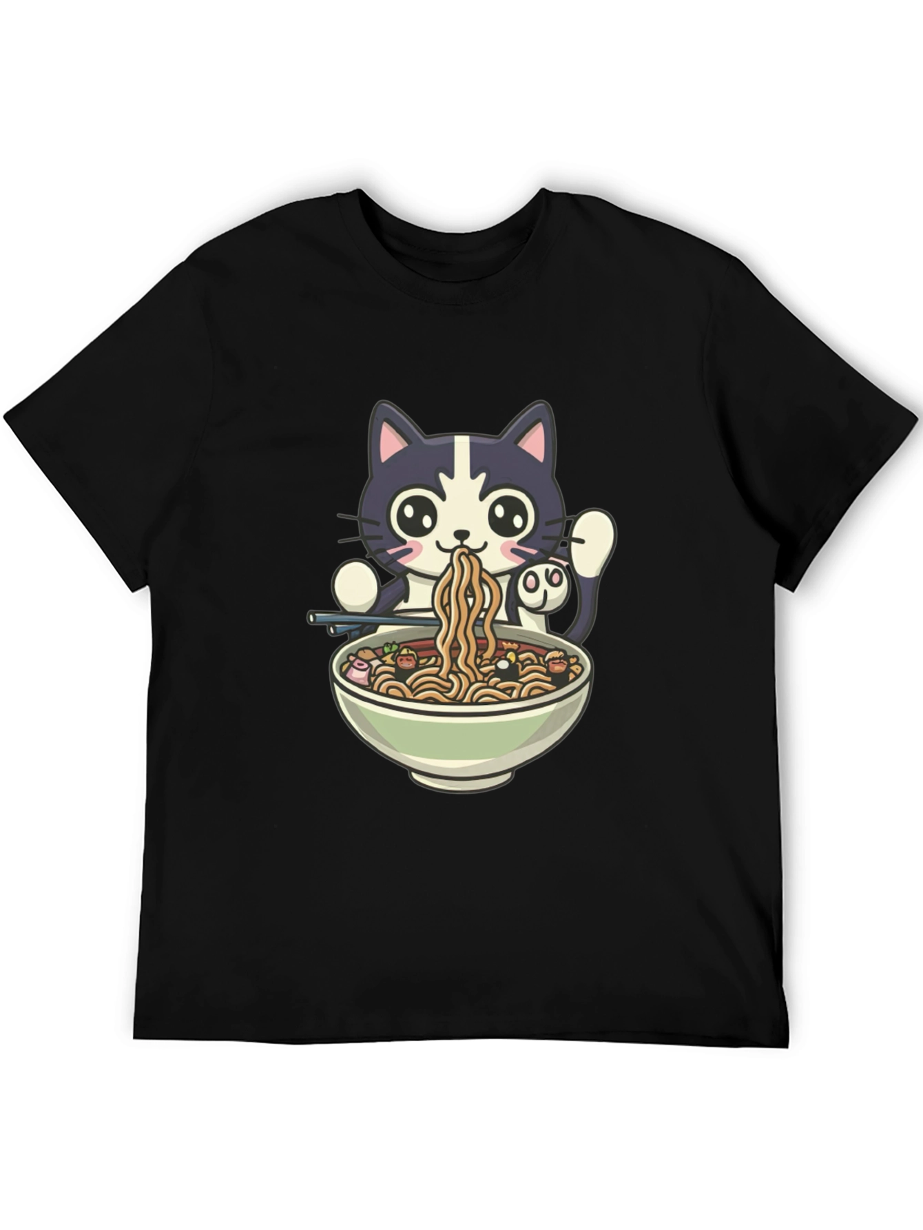 Cat Ramen T-Shirt - Cute Anime Style Tee