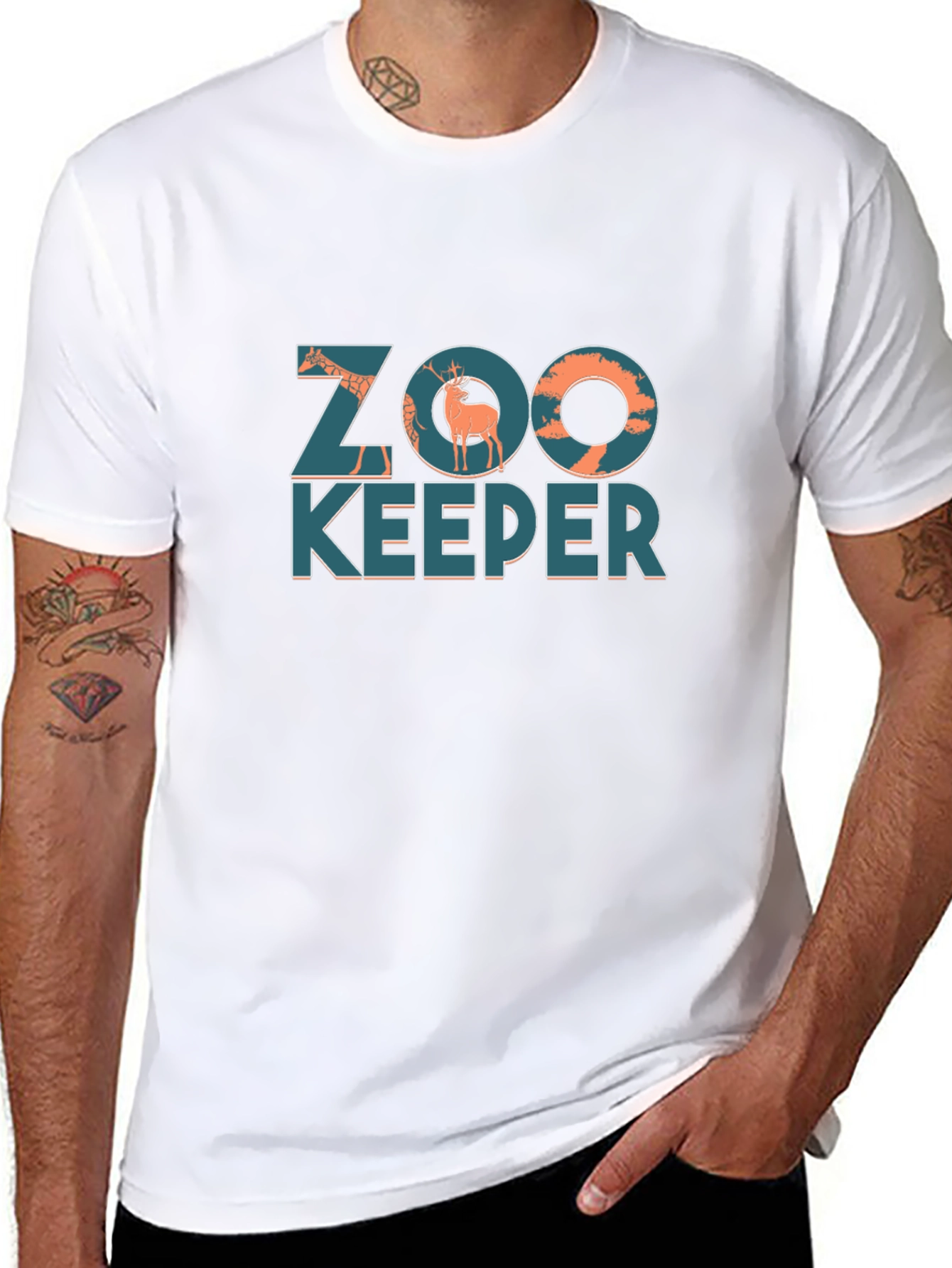 Zoo Keeper Graphic T-Shirt - Mens Black Tee