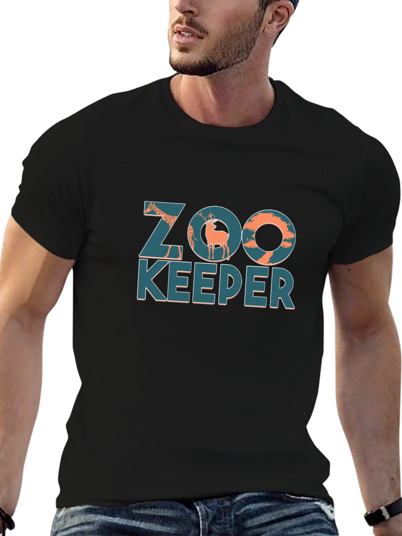 Zoo Keeper Graphic T-Shirt - Mens Black Tee