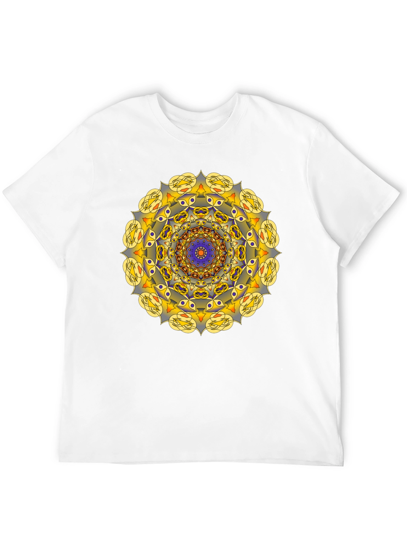 Mandala Graphic Print Black T-Shirt