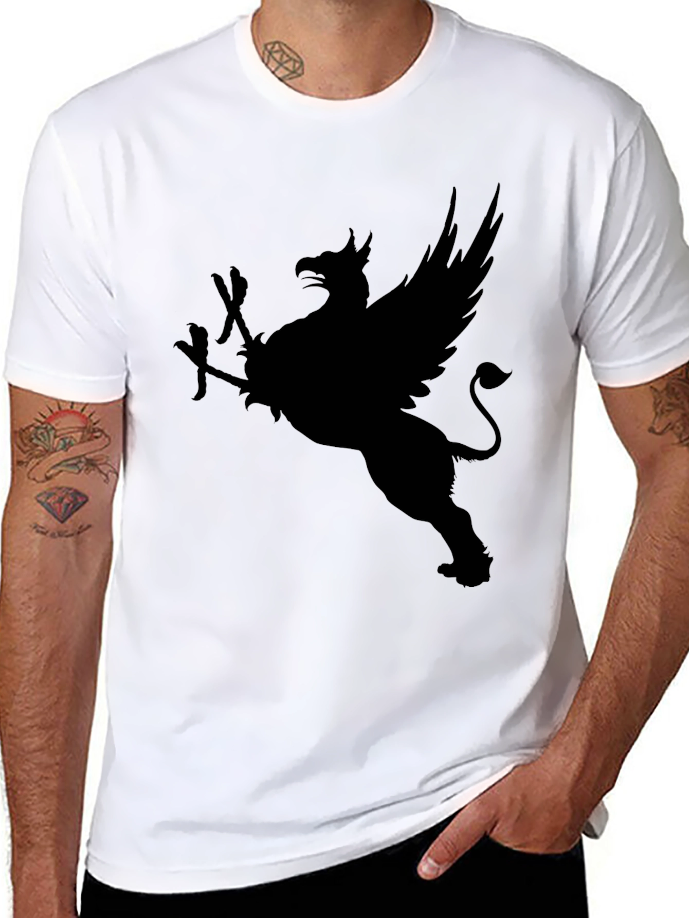 Griffin Graphic Tee - Mens Black T-Shirt