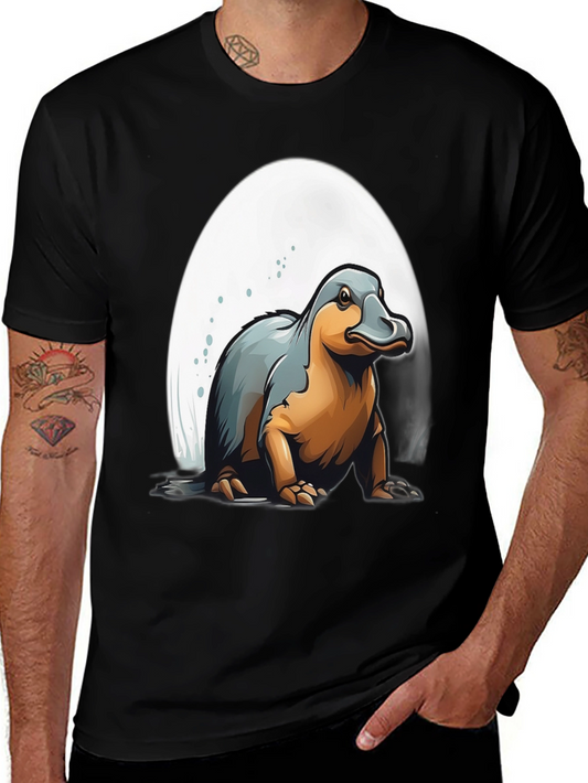 Platypus Cartoon Graphic Tee - Unique Design