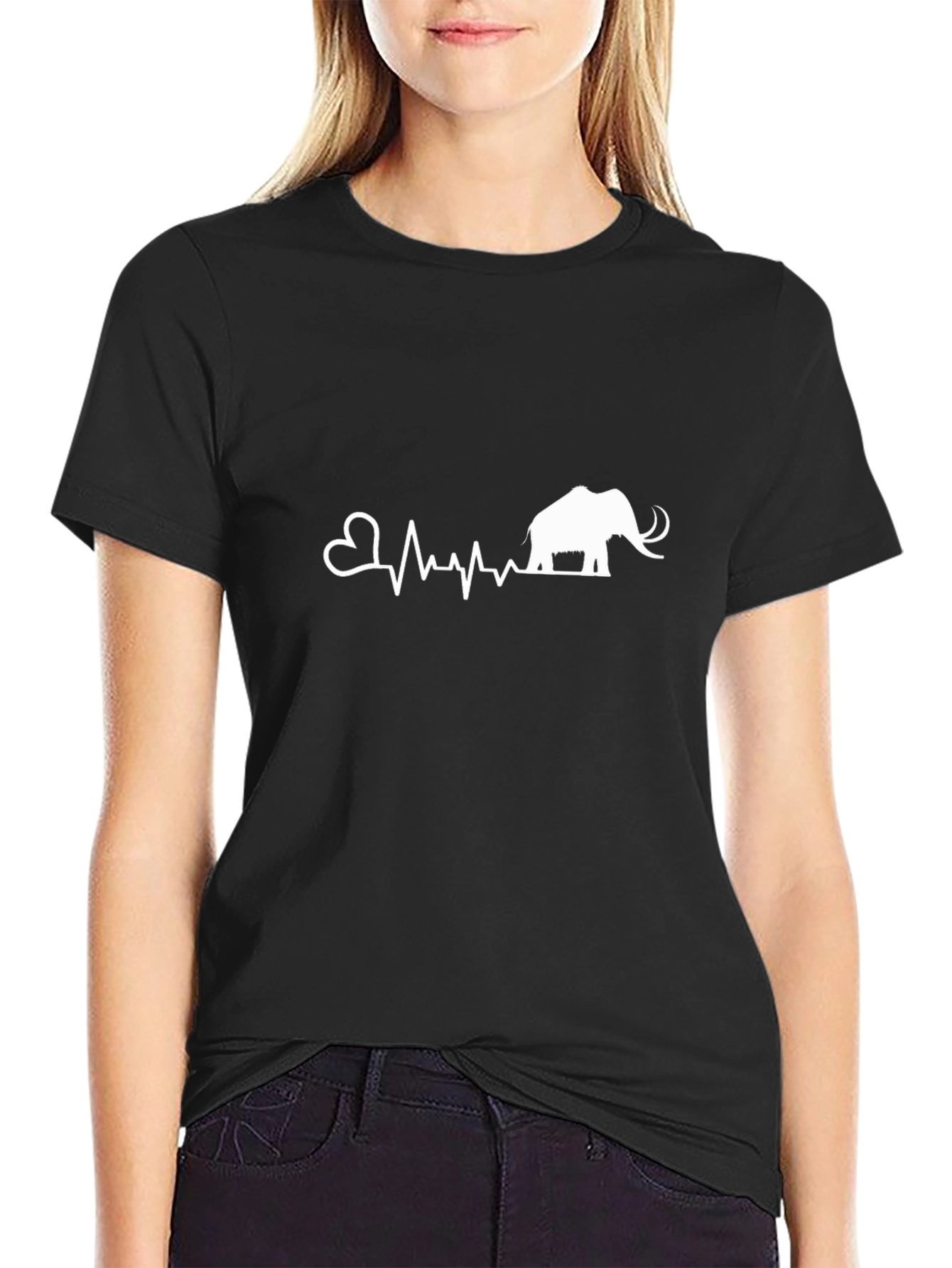 Mammoth Heartbeat T-Shirt - Mens Black Tee