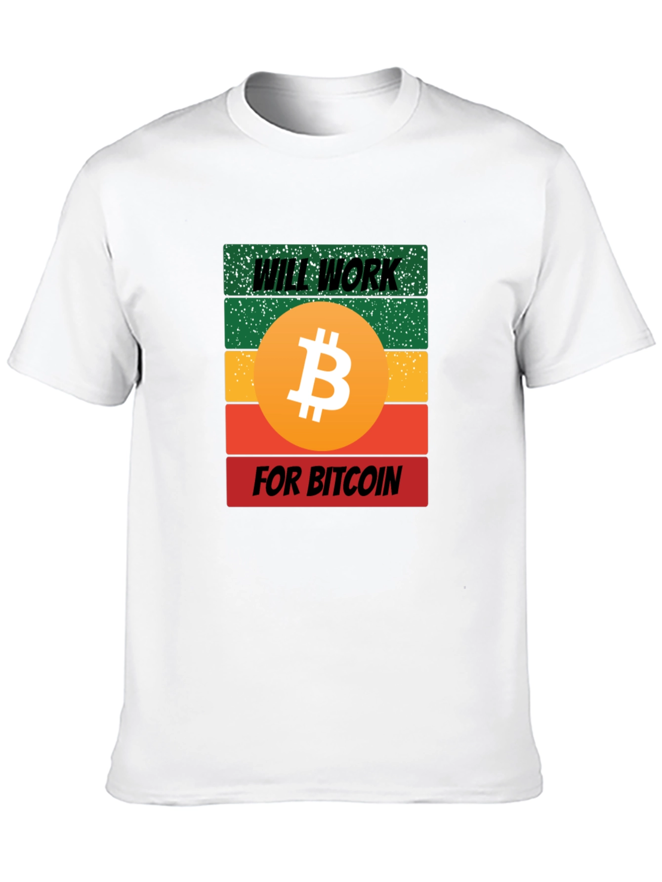 Will Work for Bitcoin Graphic Tee