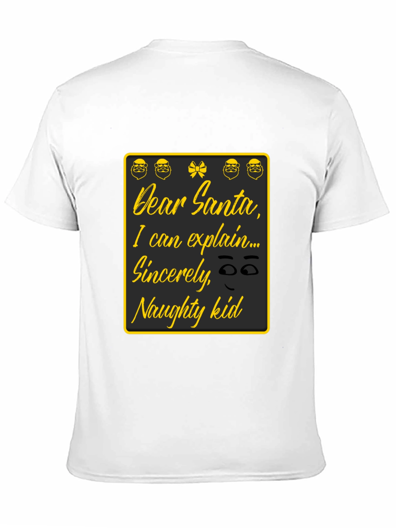Dear Santa Naughty Kid T-Shirt - Funny Christmas Apparel