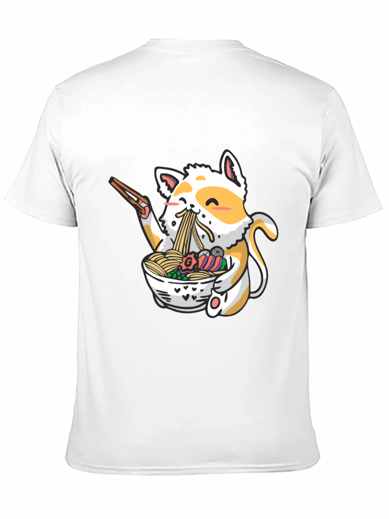 Cute Cat Ramen T-Shirt - Unique Graphic Tee