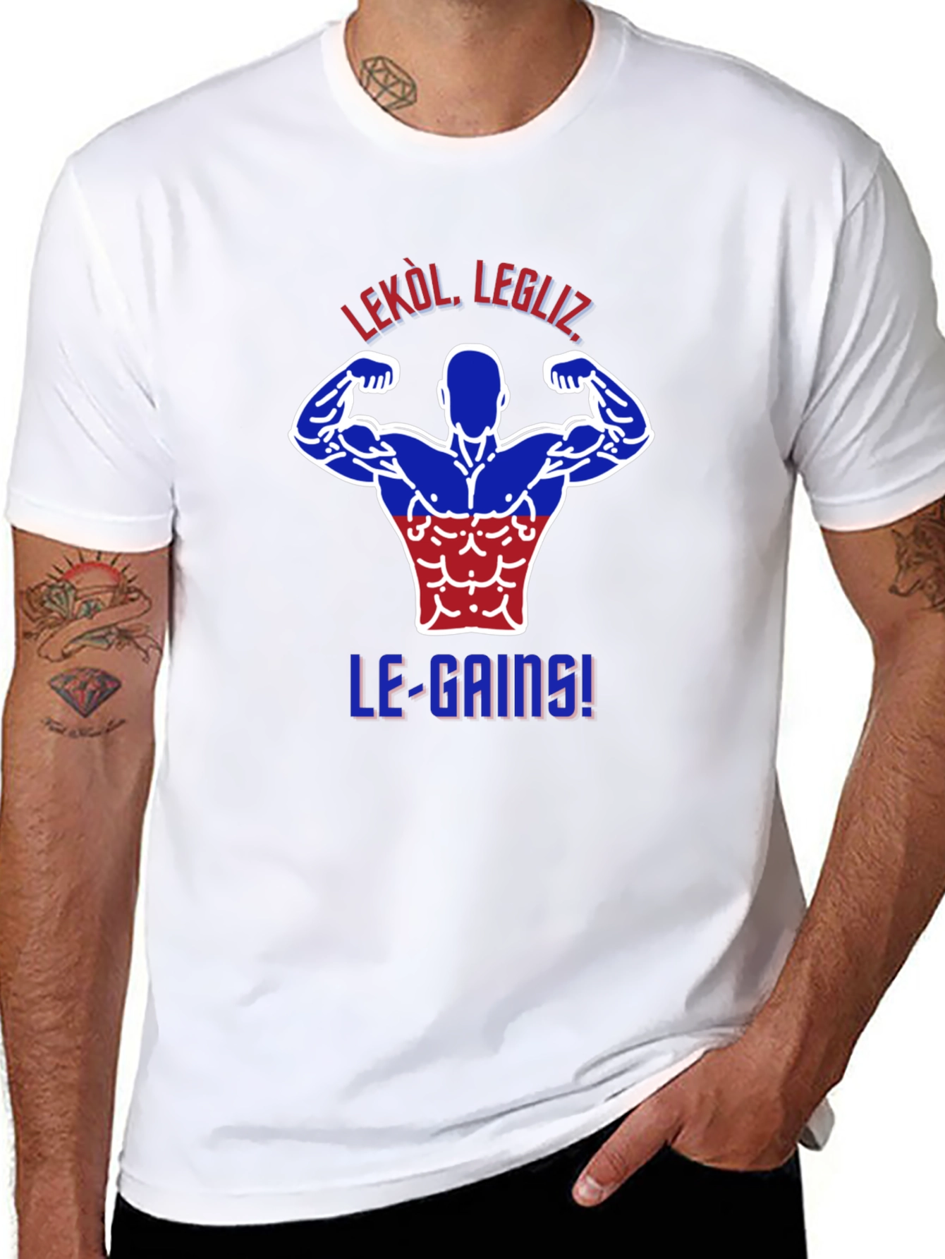 LE-GAINS Graphic Tee - Haitian Pride