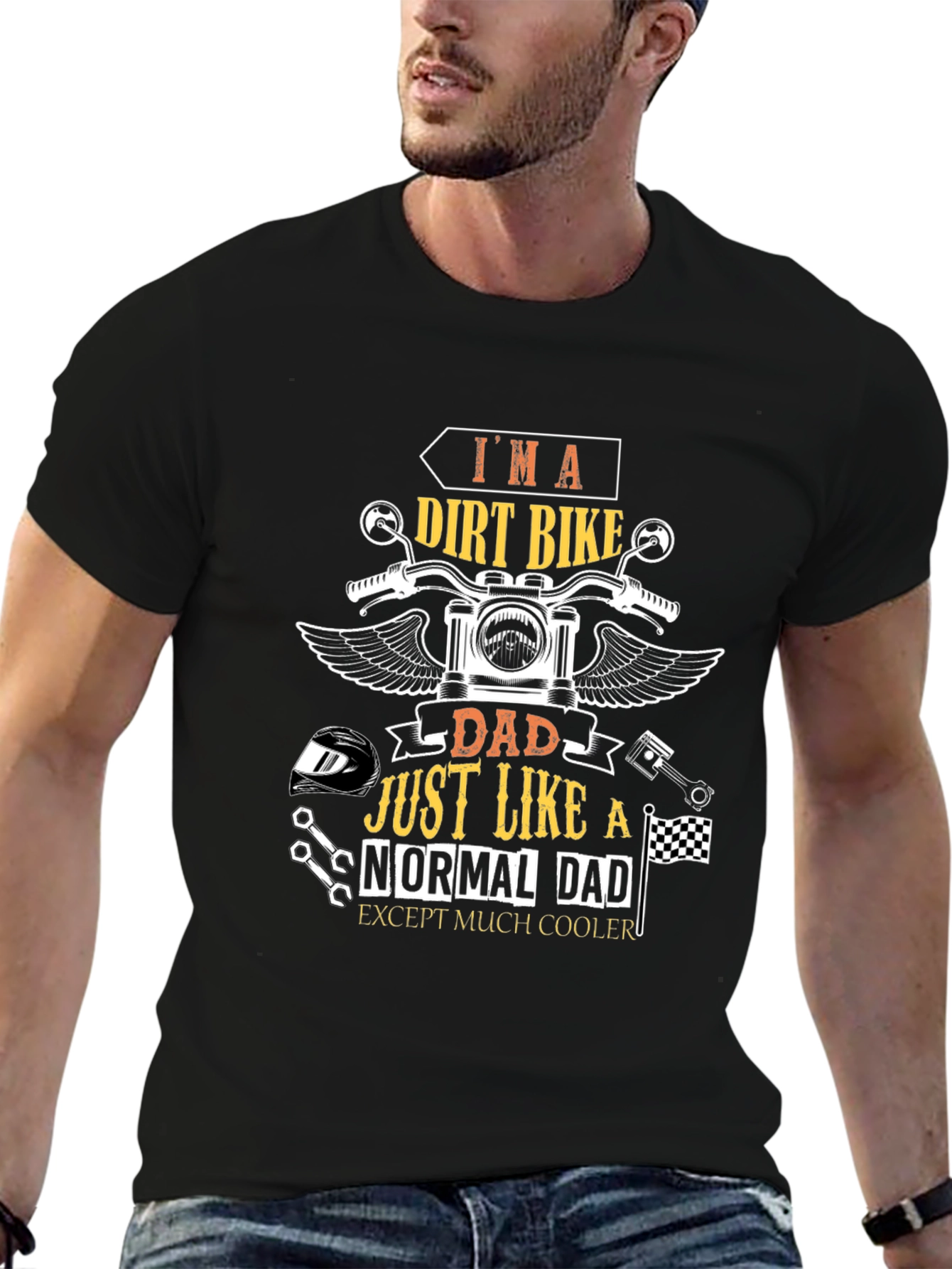 Dirt Bike Dad T-Shirt - Cool Dad Edition