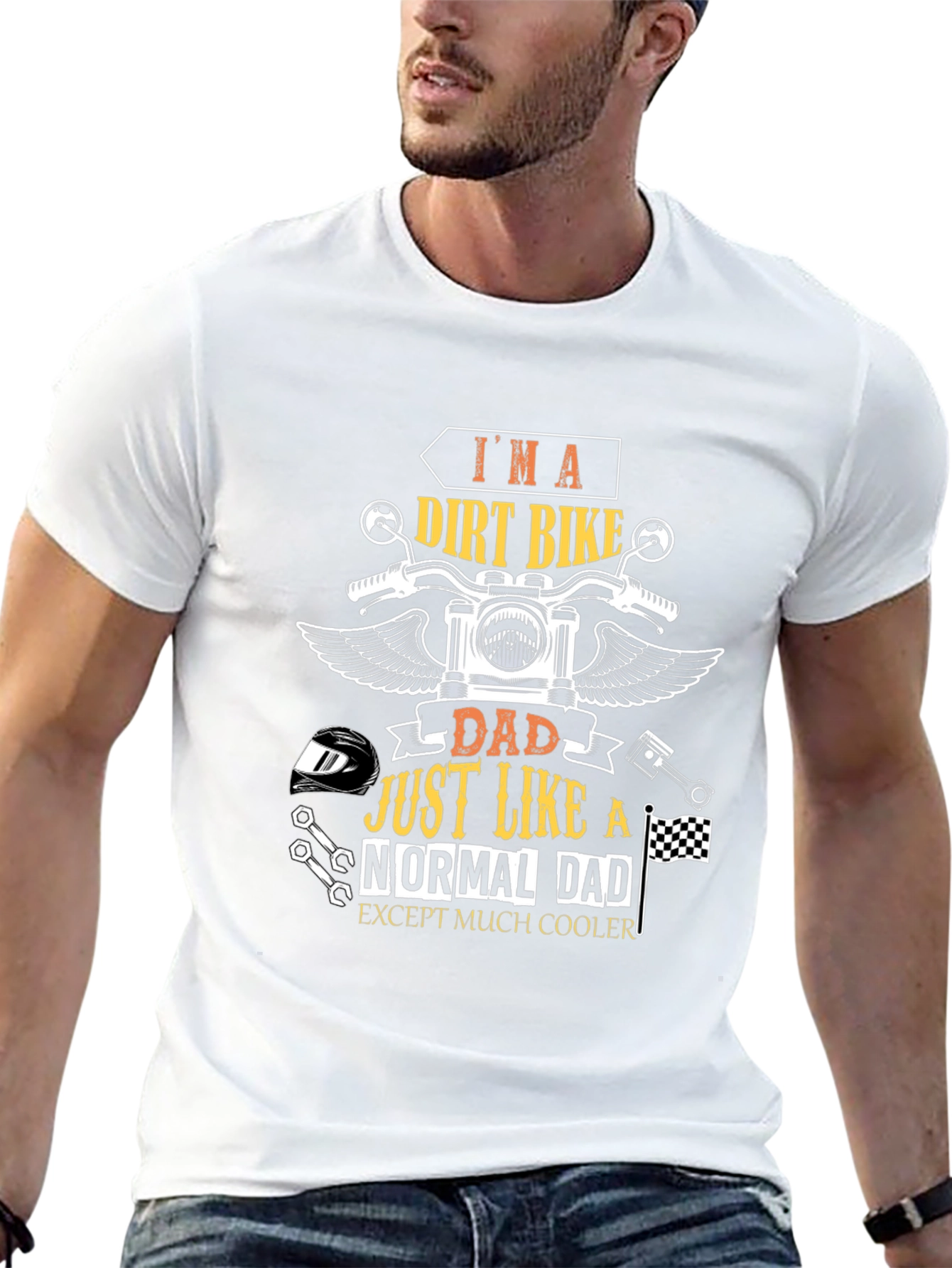 Dirt Bike Dad T-Shirt - Cool Dad Edition