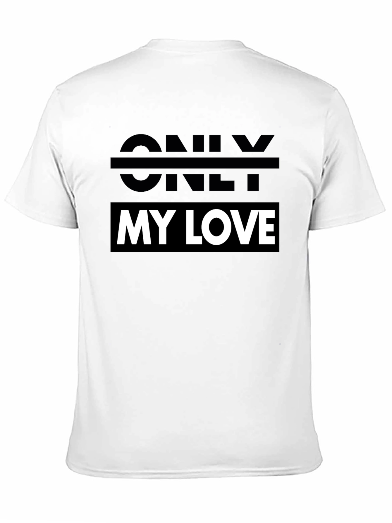 Only My Love Black Graphic Tee