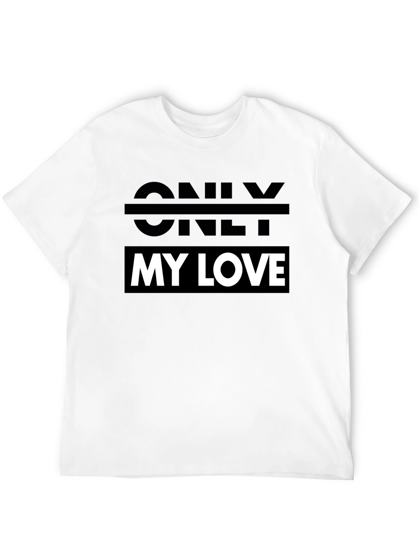 Only My Love Black Graphic Tee