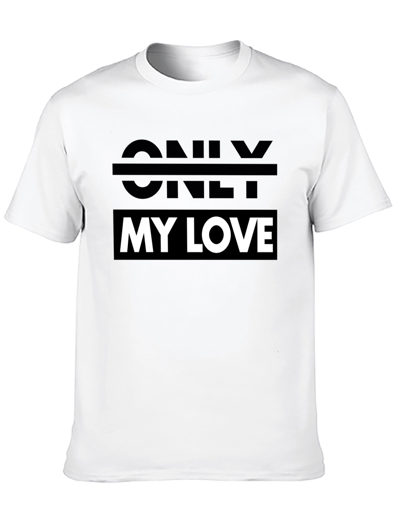 Only My Love Black Graphic Tee