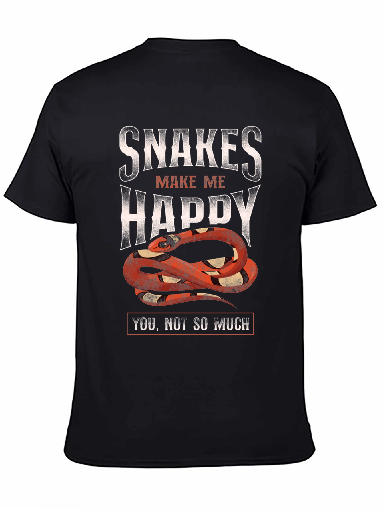 Snakes Make Me Happy Graphic T-Shirt