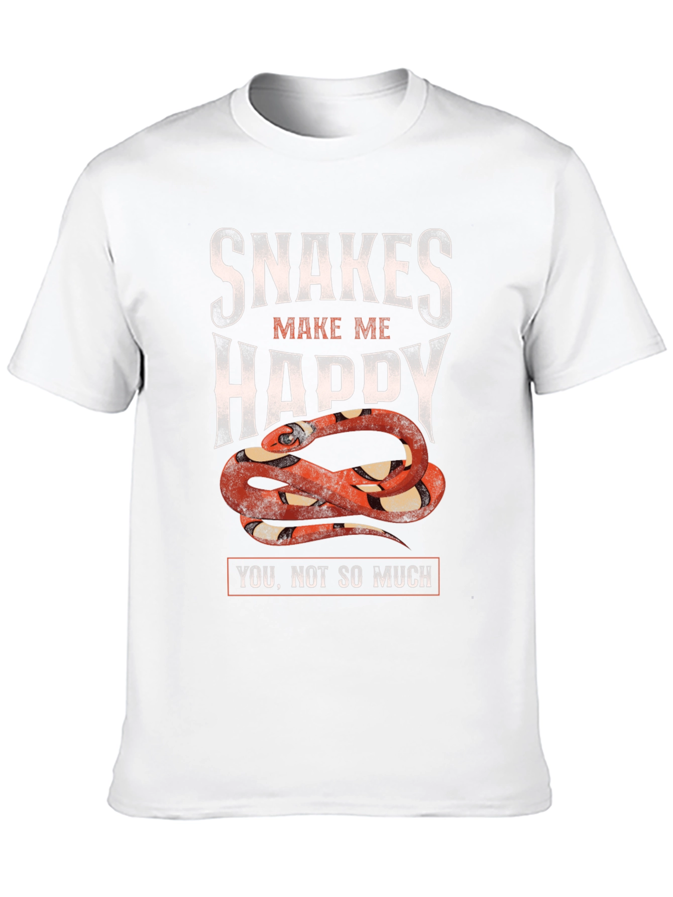 Snakes Make Me Happy Graphic T-Shirt