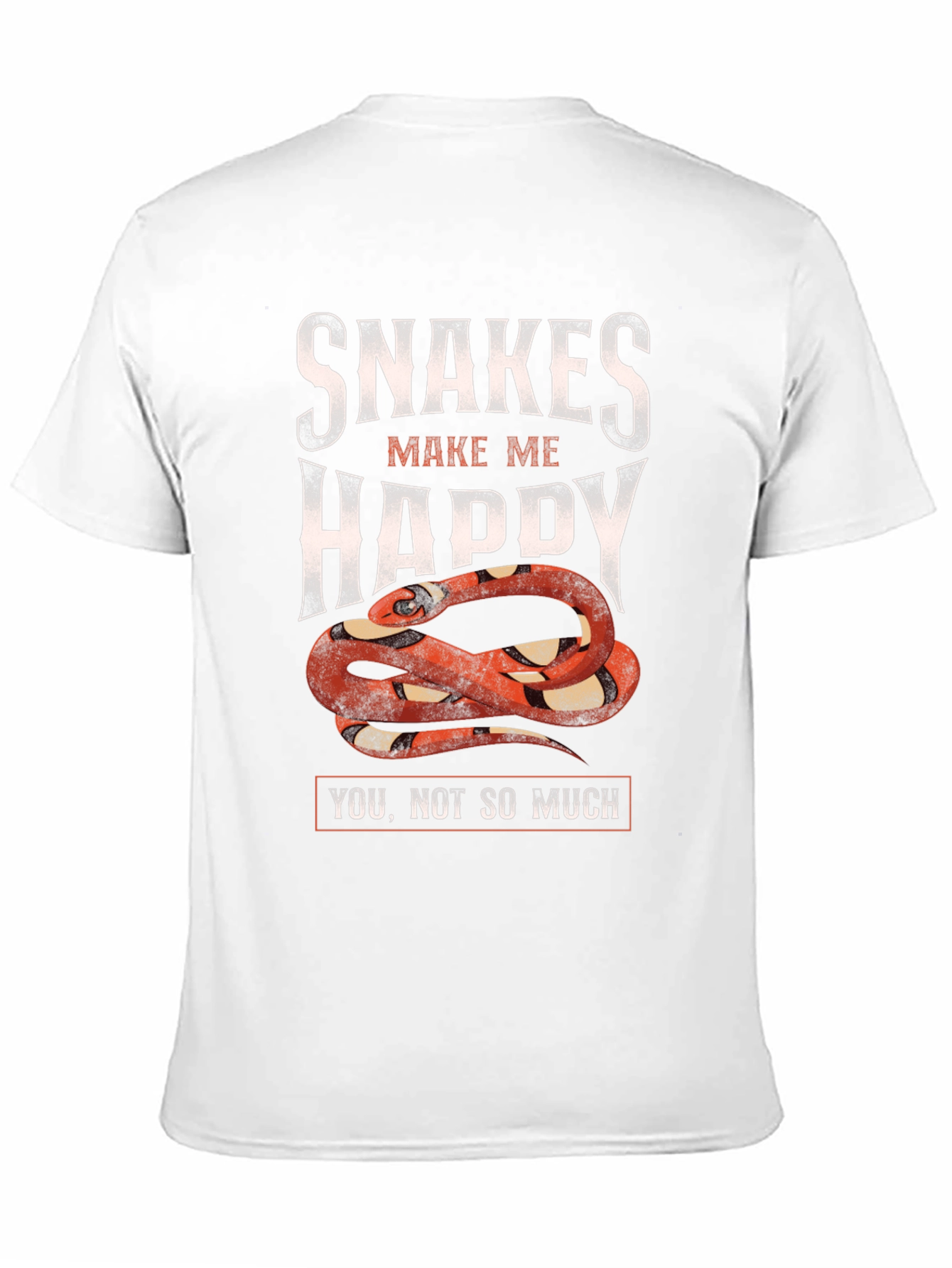 Snakes Make Me Happy Graphic T-Shirt