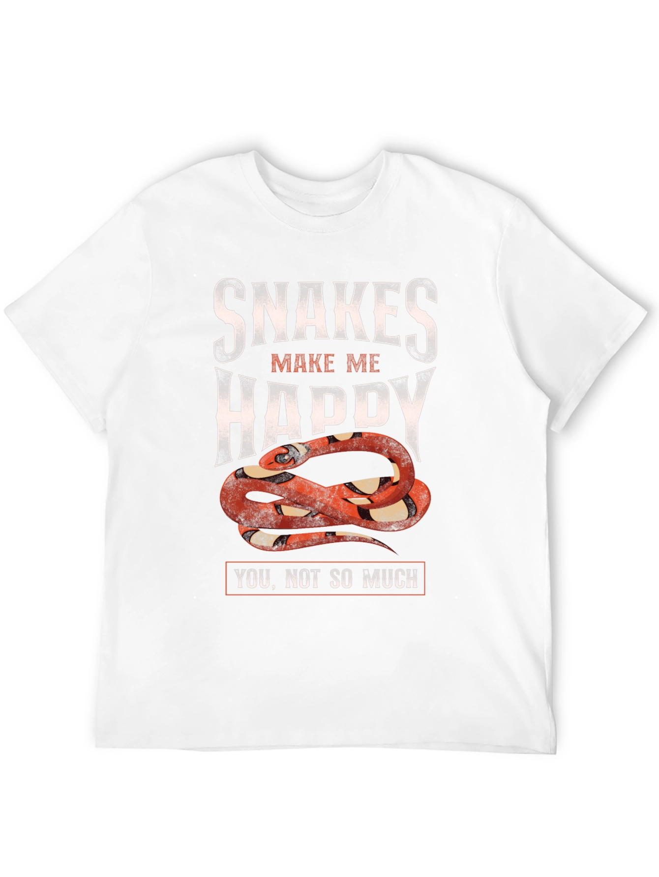 Snakes Make Me Happy Graphic T-Shirt
