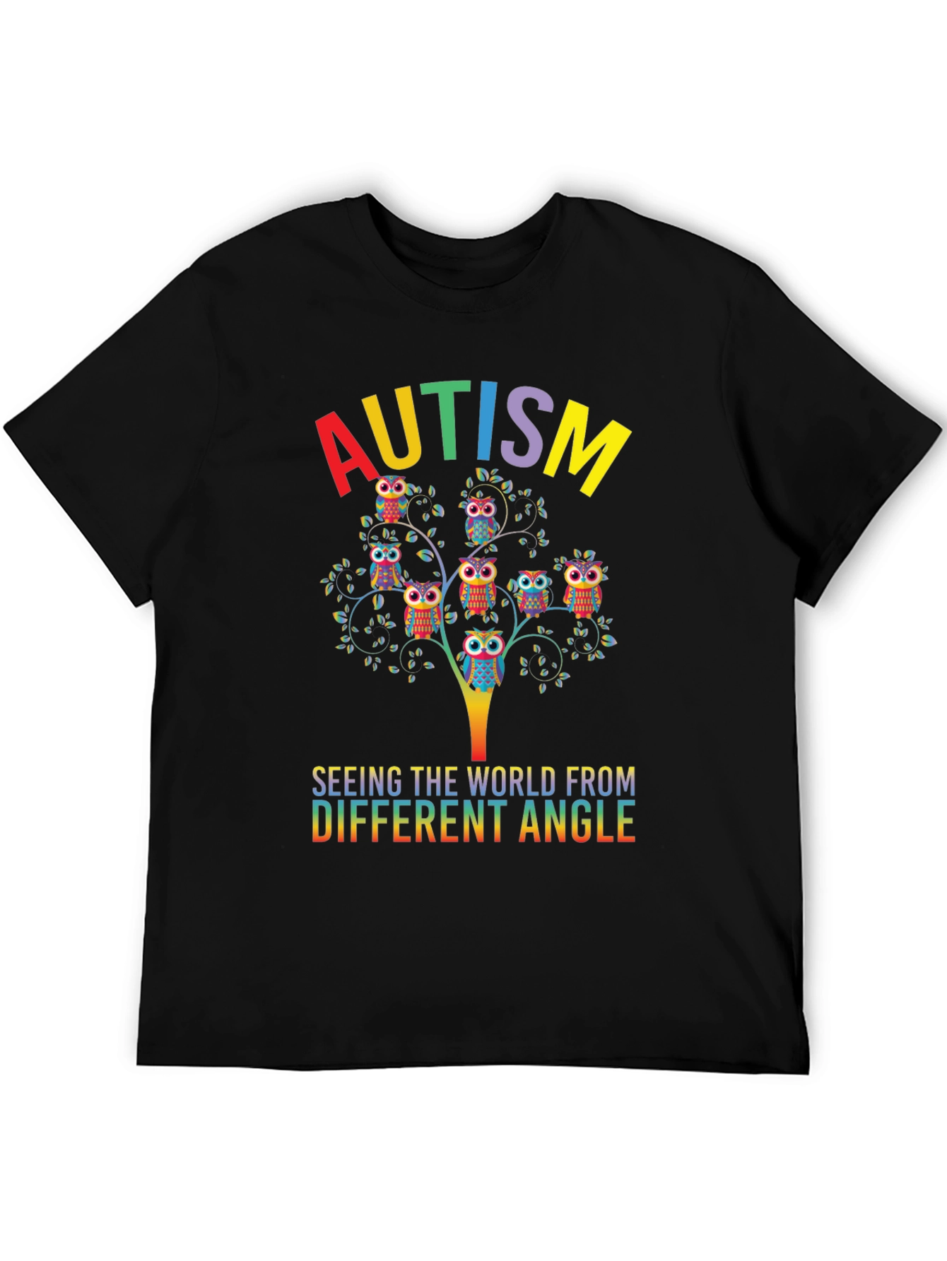 Autism Awareness Owl Tree T-Shirt