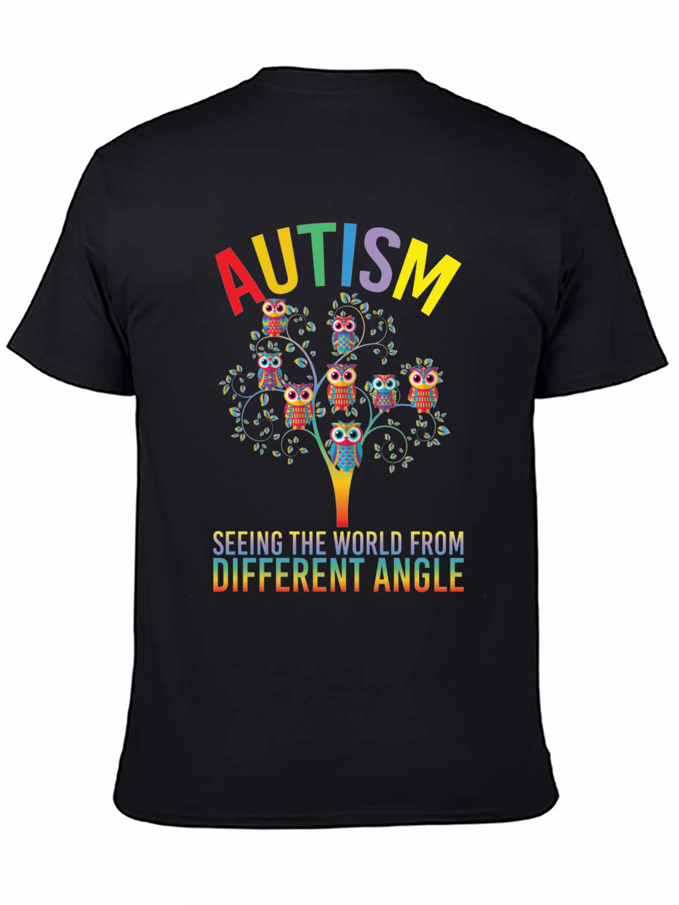 Autism Awareness Owl Tree T-Shirt