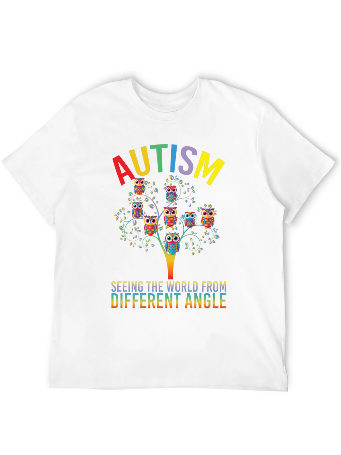 Autism Awareness Owl Tree T-Shirt