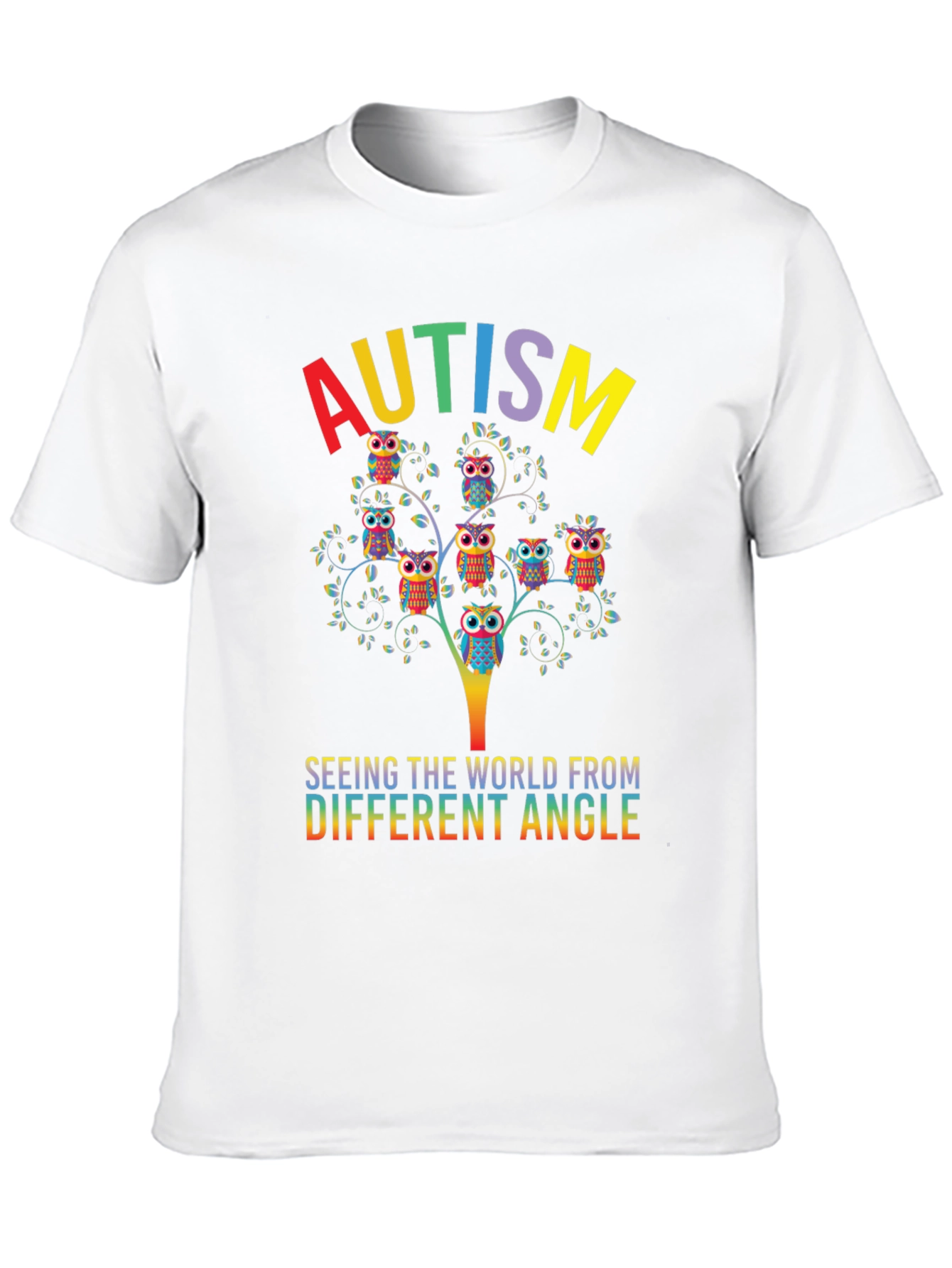 Autism Awareness Owl Tree T-Shirt