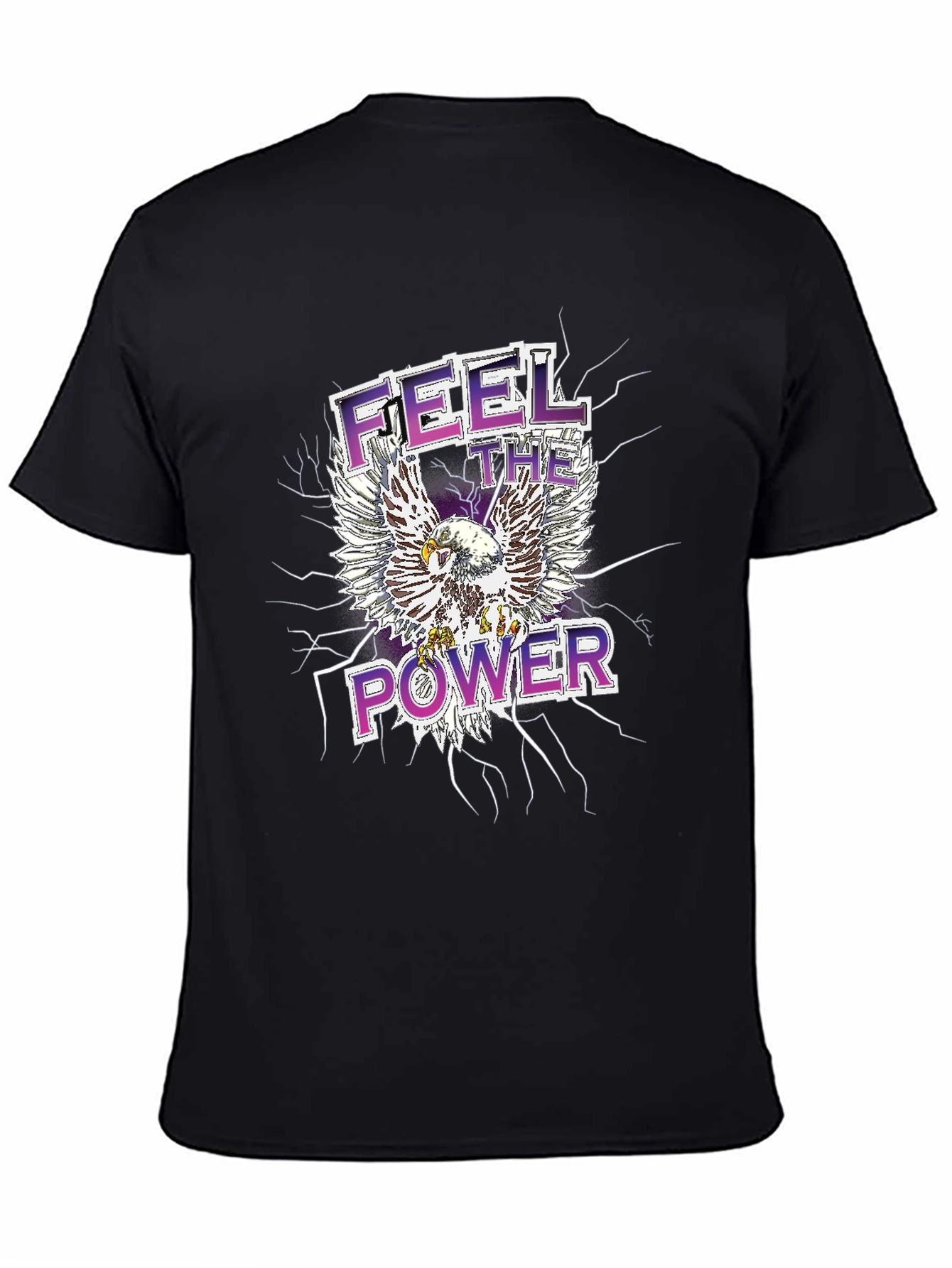 Feel the Power Eagle Graphic T-Shirt