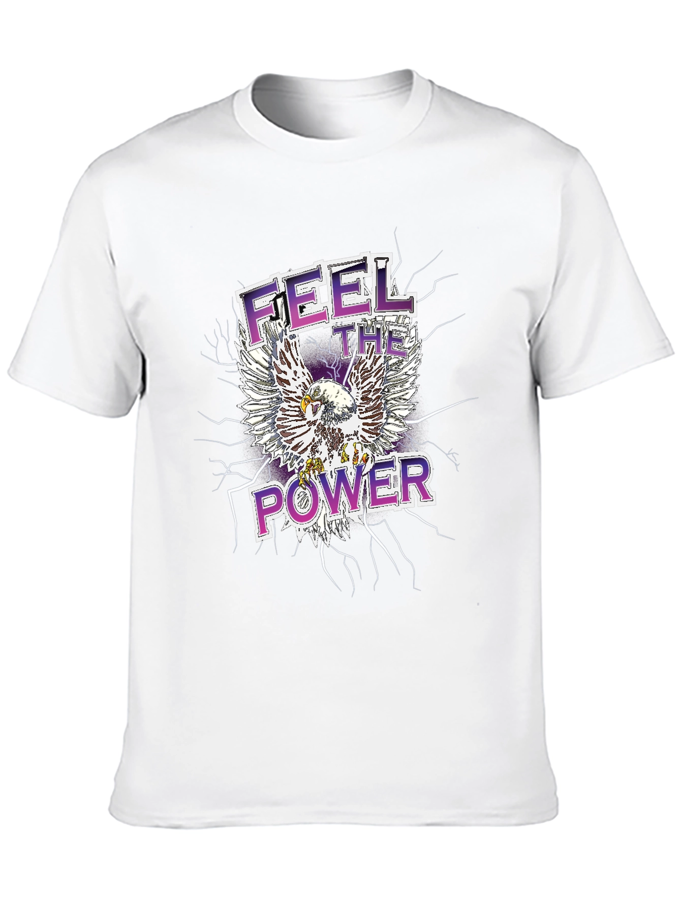 Feel the Power Eagle Graphic T-Shirt