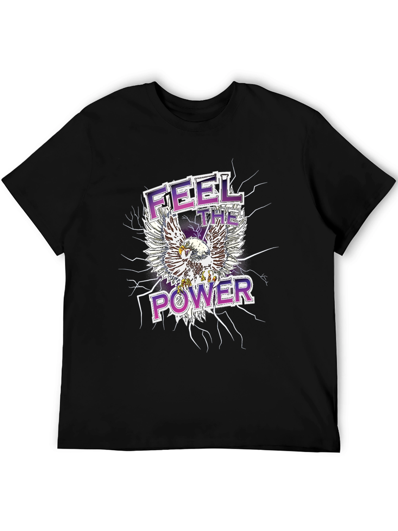 Feel the Power Eagle Graphic T-Shirt