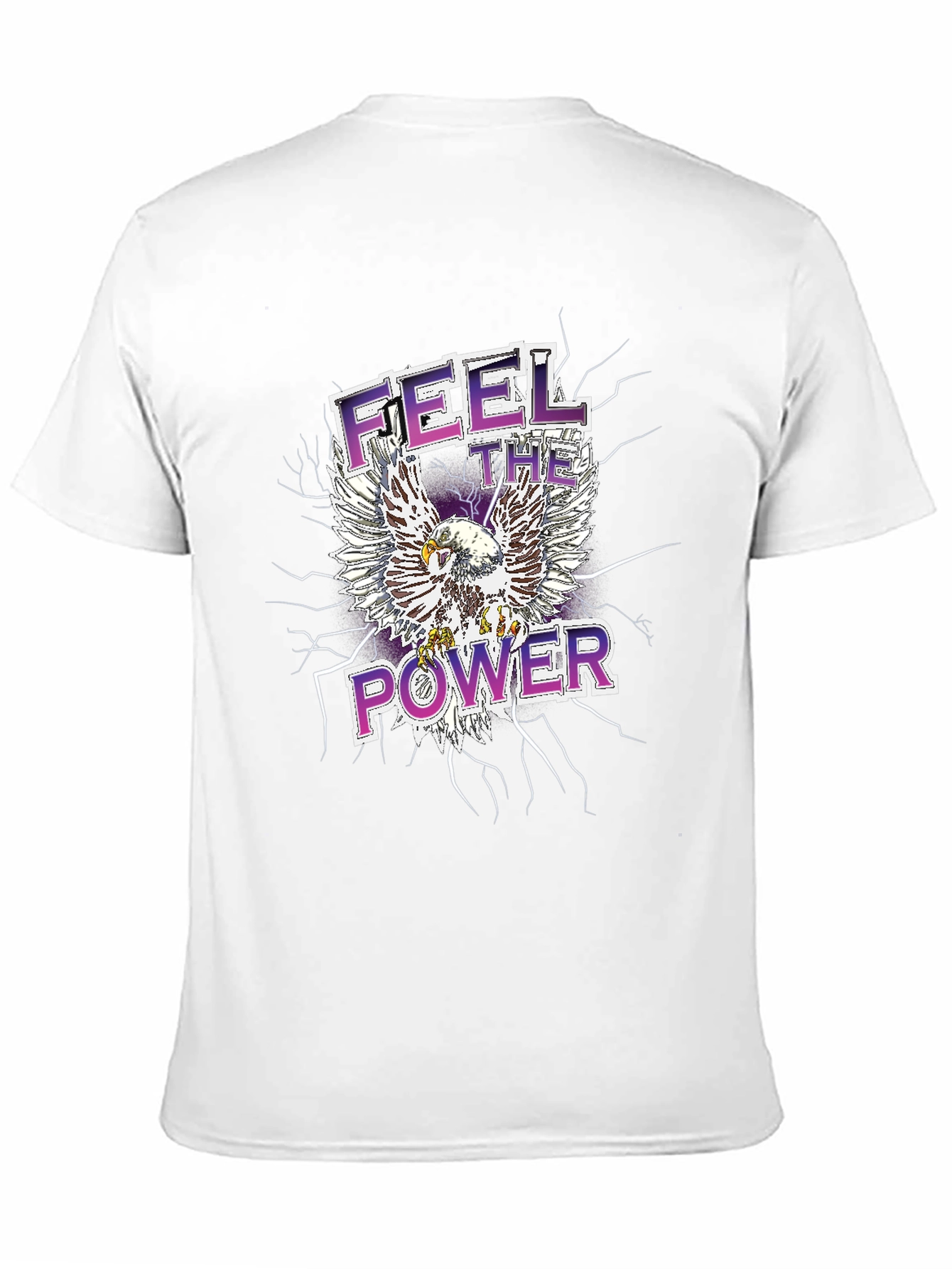 Feel the Power Eagle Graphic T-Shirt