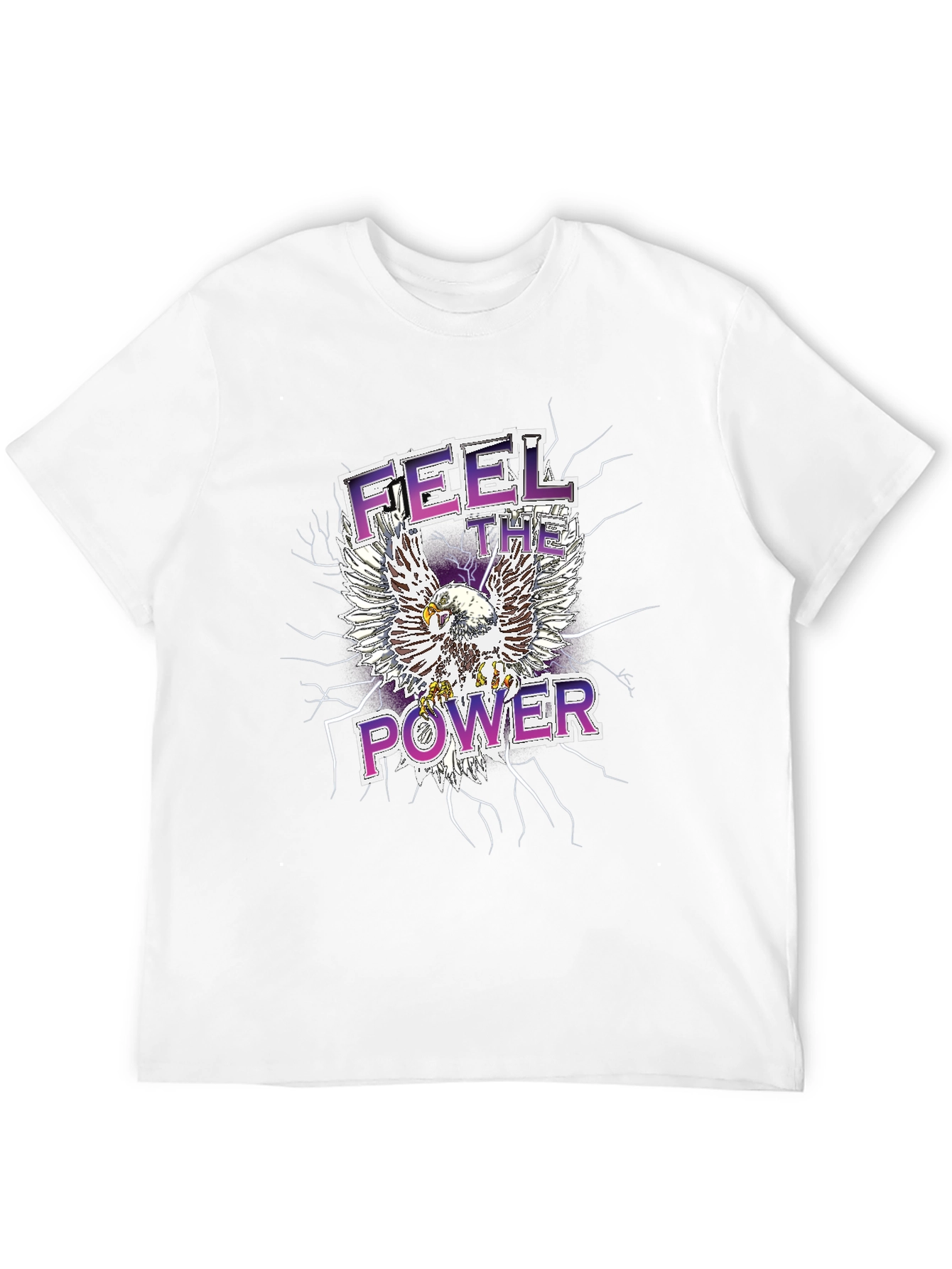 Feel the Power Eagle Graphic T-Shirt