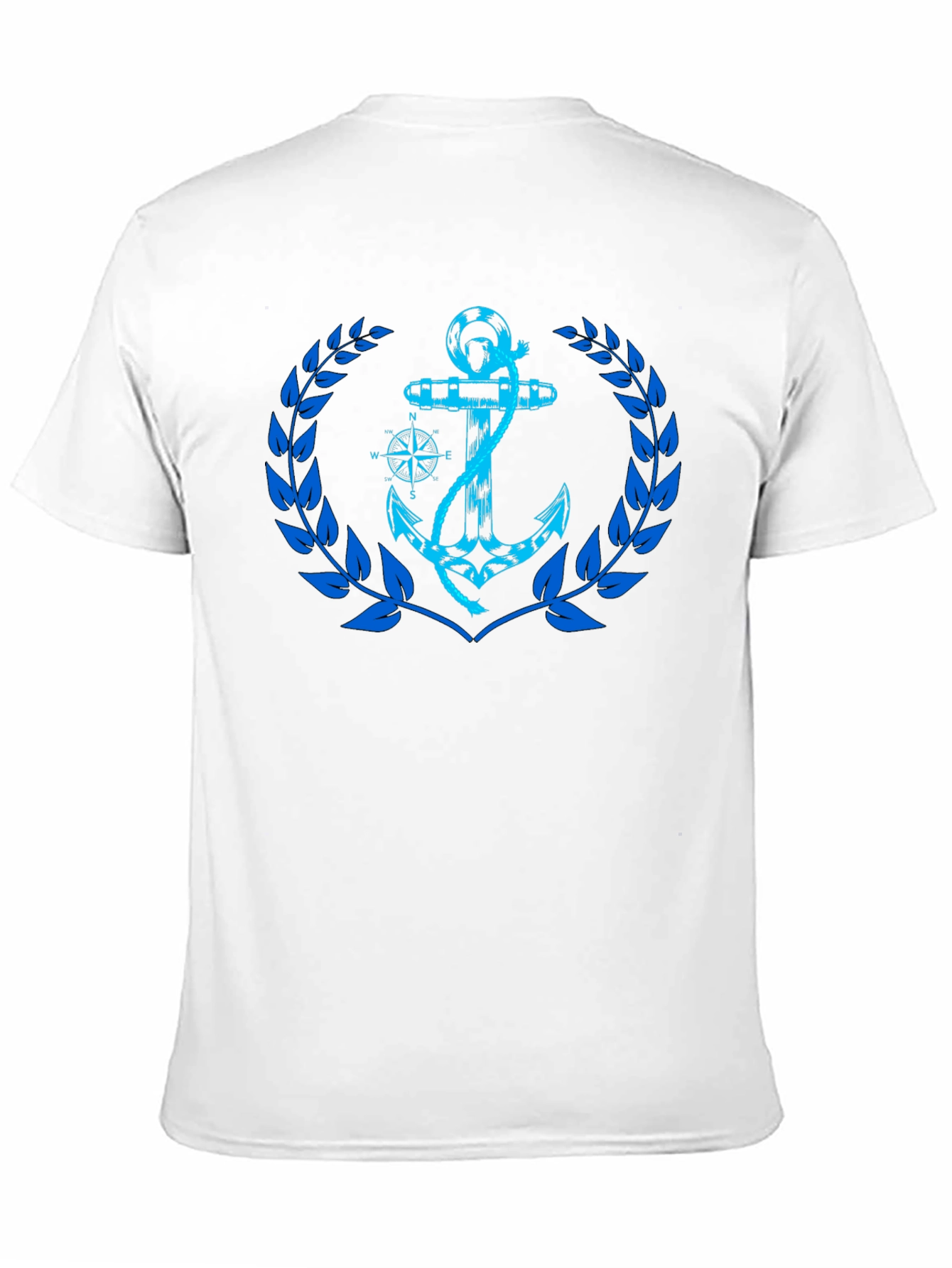 Nautical Anchor Graphic Black T-Shirt