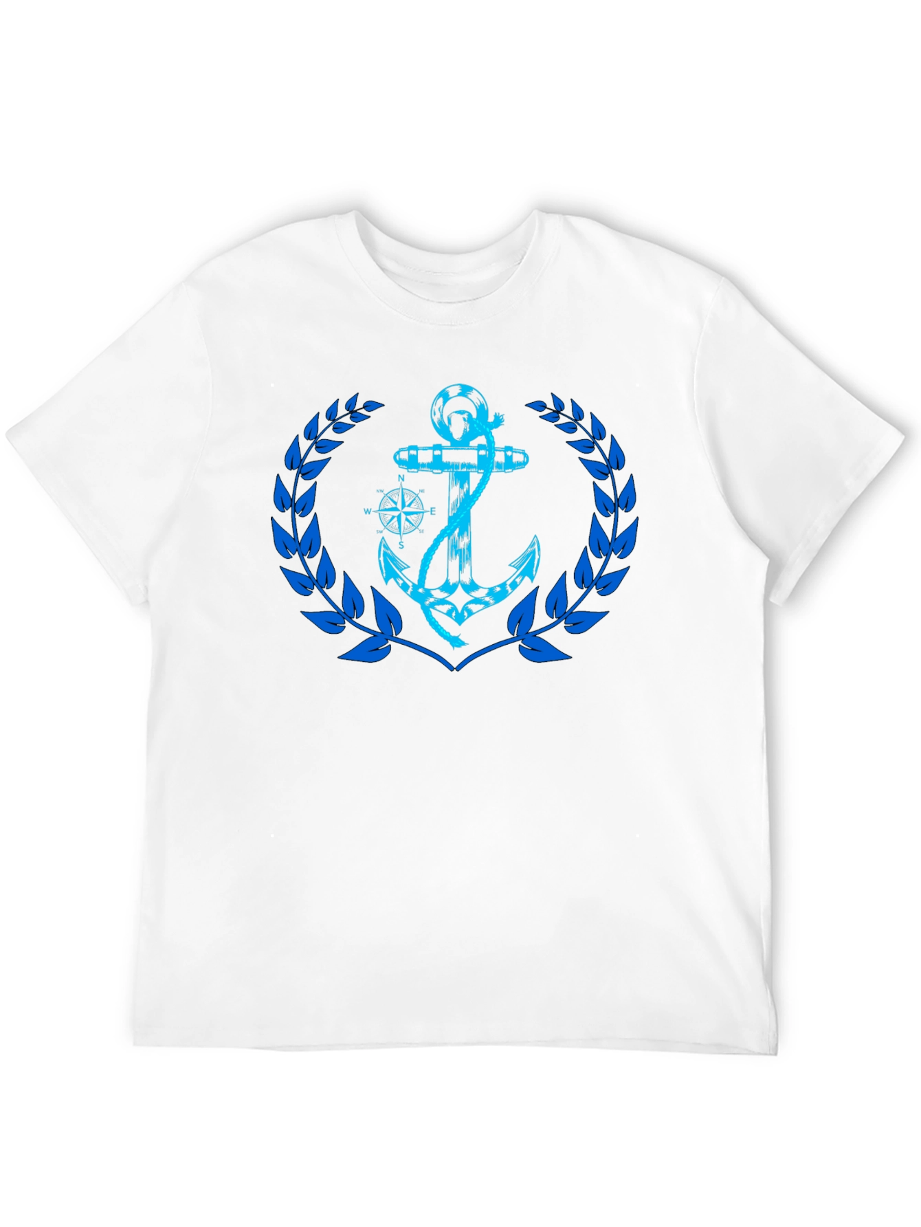 Nautical Anchor Graphic Black T-Shirt
