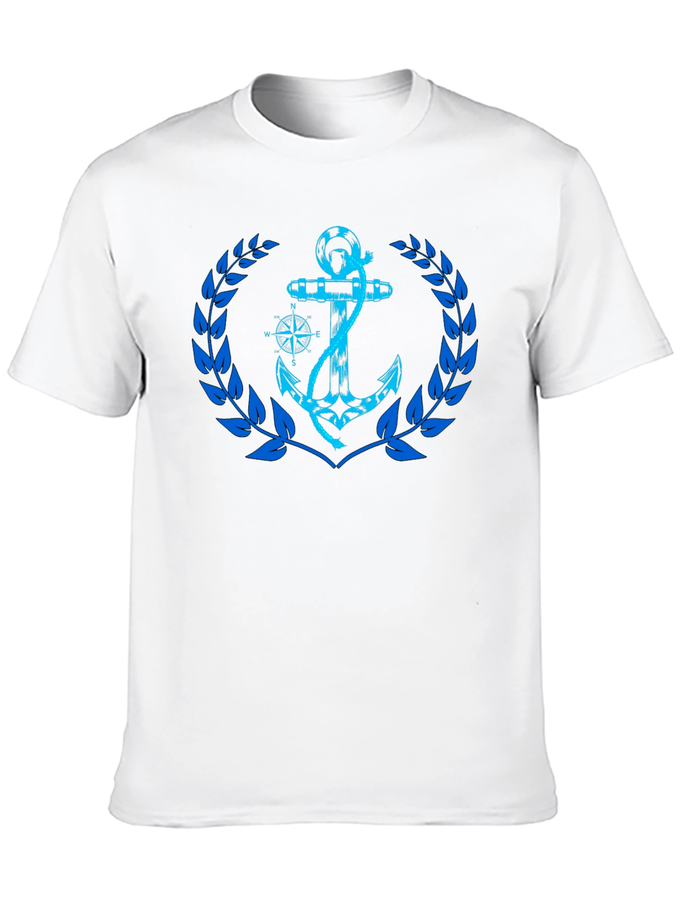 Nautical Anchor Graphic Black T-Shirt