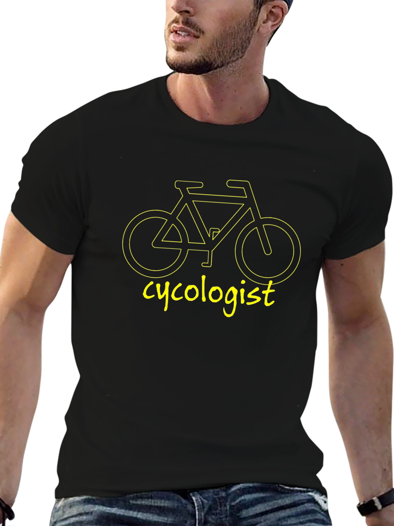 Cyclologist Black T-Shirt: For Bike Lovers!