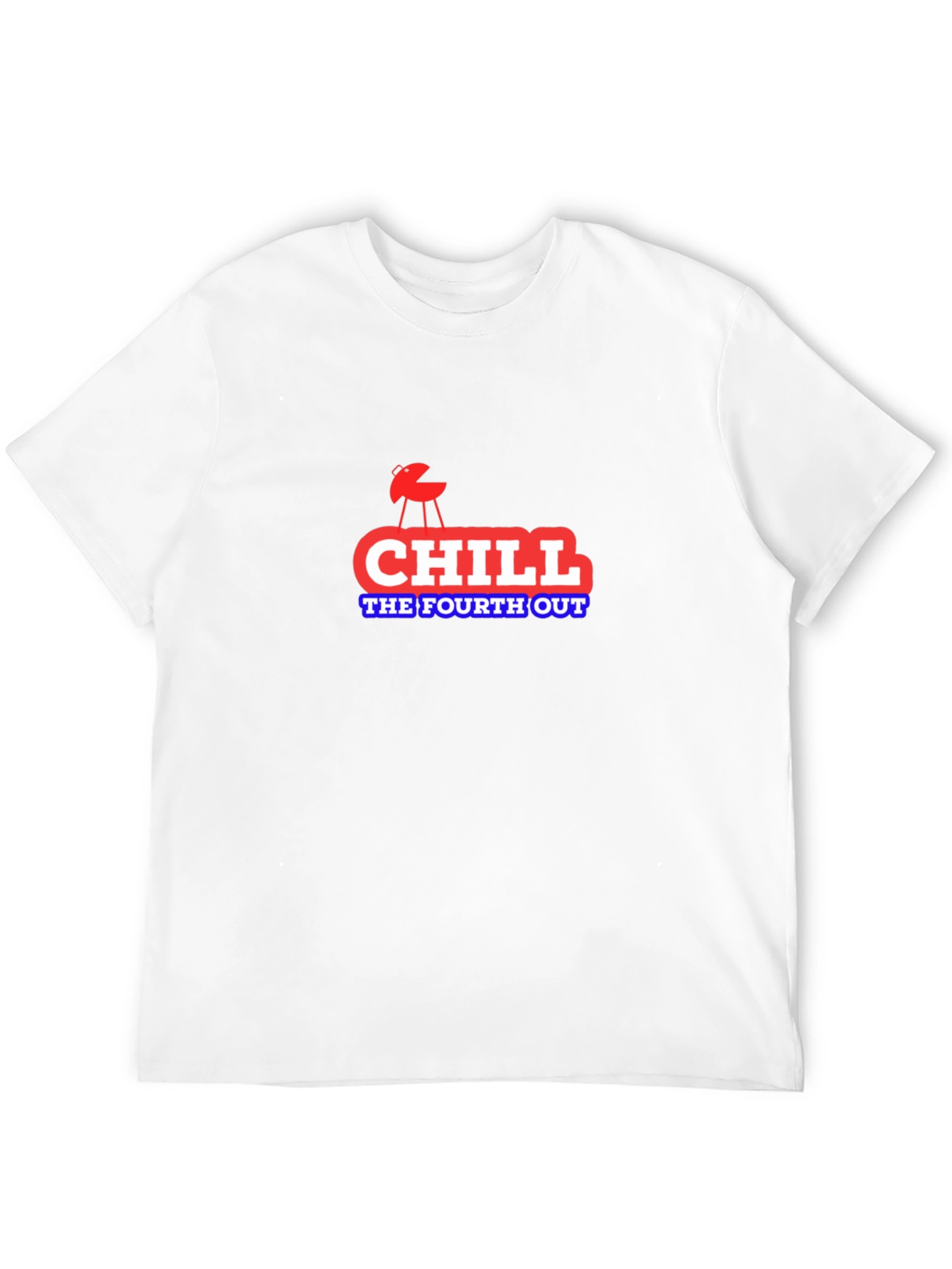 Chill The Fourth Out BBQ Graphic T-Shirt
