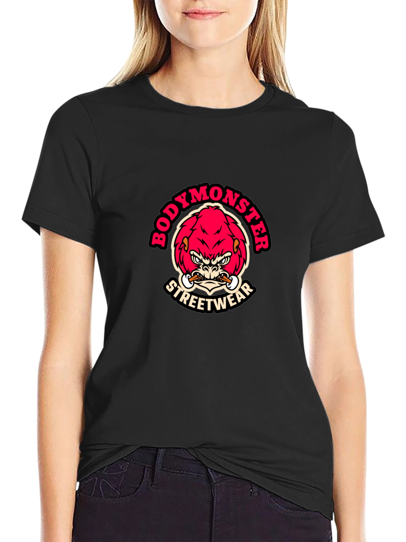 BodyMonster Streetwear Black T-Shirt