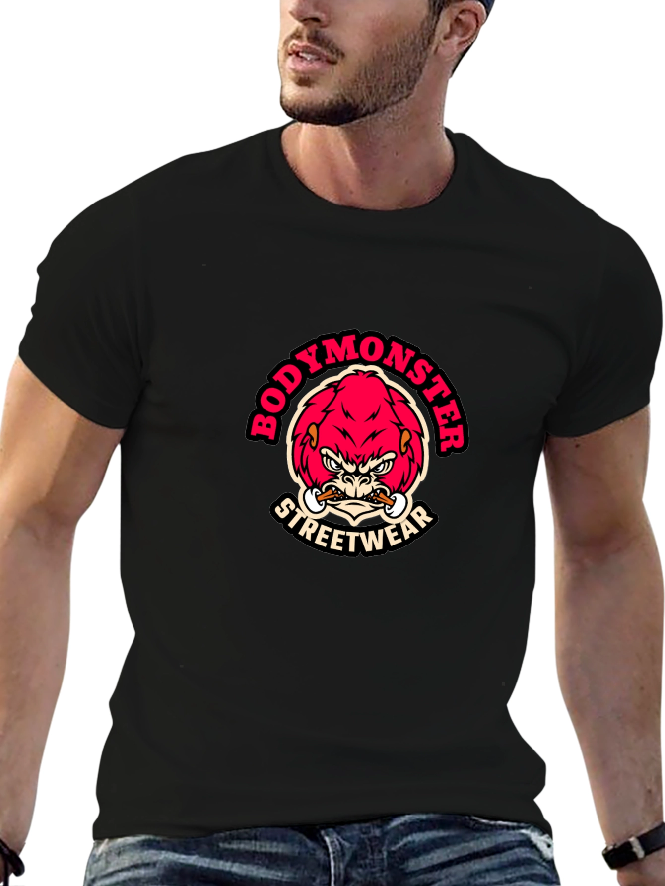 BodyMonster Streetwear Black T-Shirt