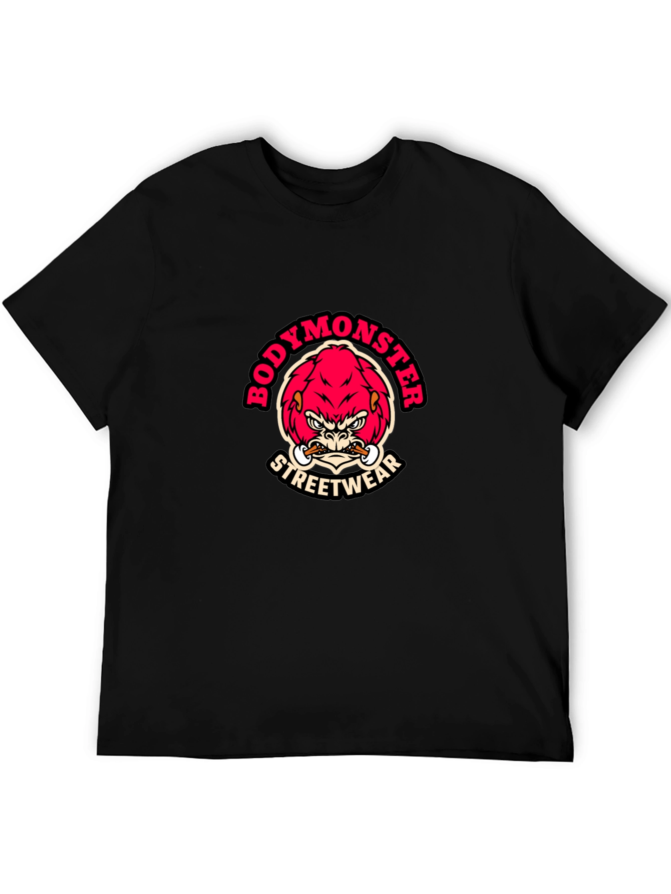 BodyMonster Streetwear Black T-Shirt