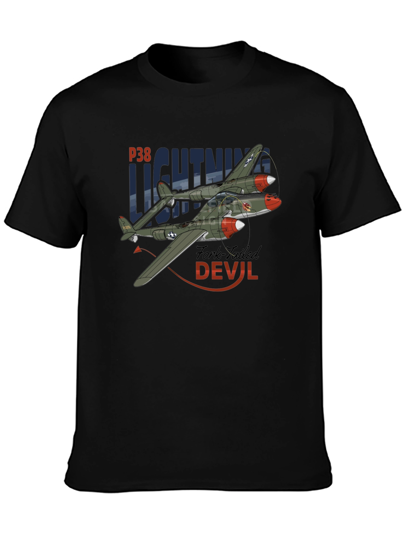 P-38 Lightning T-Shirt - Fork-Tailed Devil
