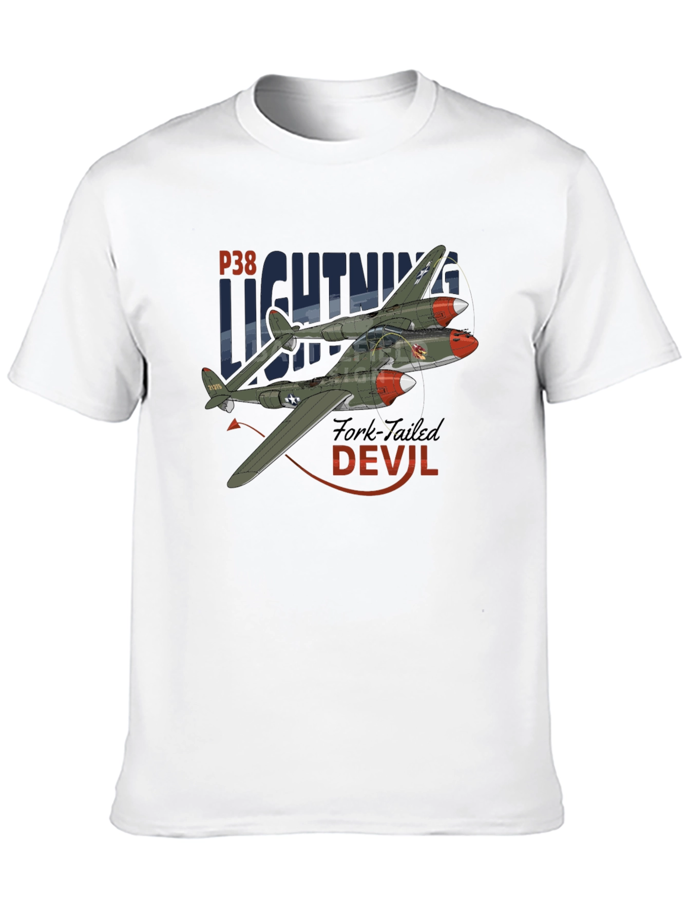 P-38 Lightning T-Shirt - Fork-Tailed Devil
